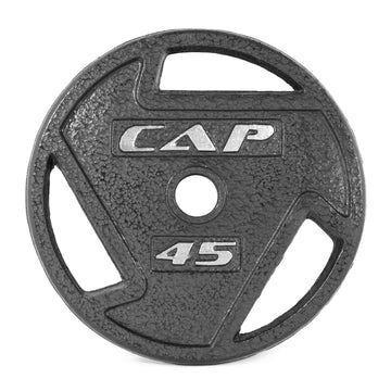 CAP Barbell 45 lb Olympic 2-Inch Cast Iron Grip Weight Plate – Single