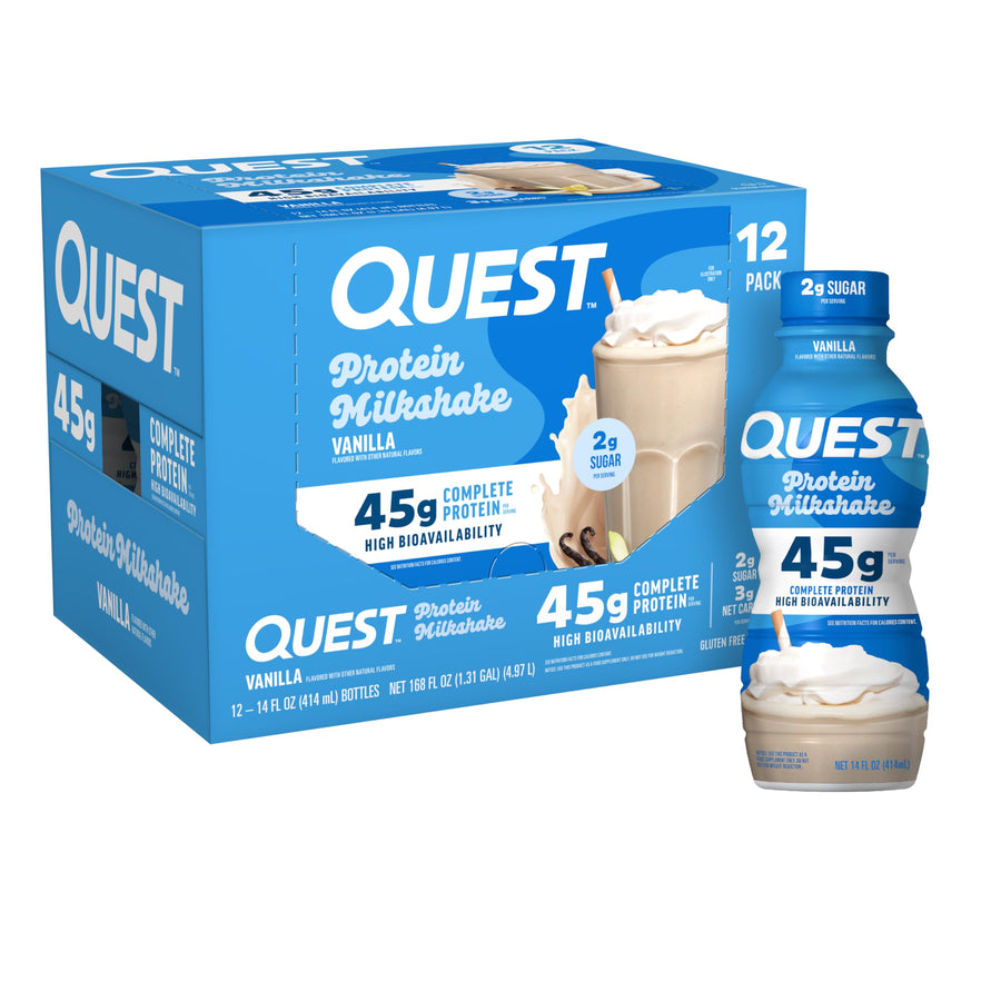 Quest Nutrition Vanilla Protein Shake – Ready-to-Drink High Protein Shake (45g Protein)