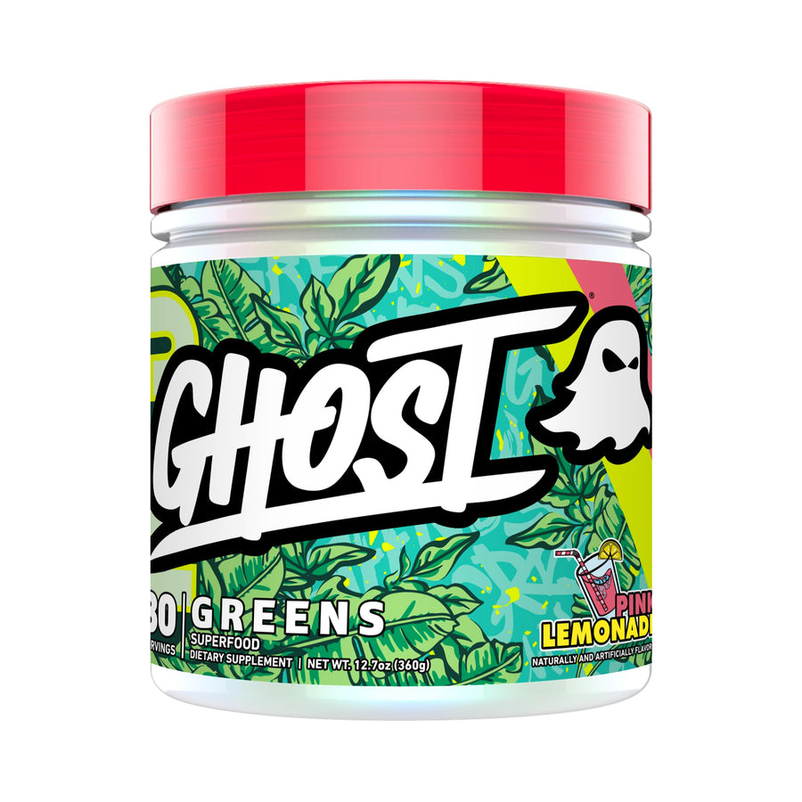 GHOST Greens Powder – Pink Lemonade Superfood Greens & Reds Formula