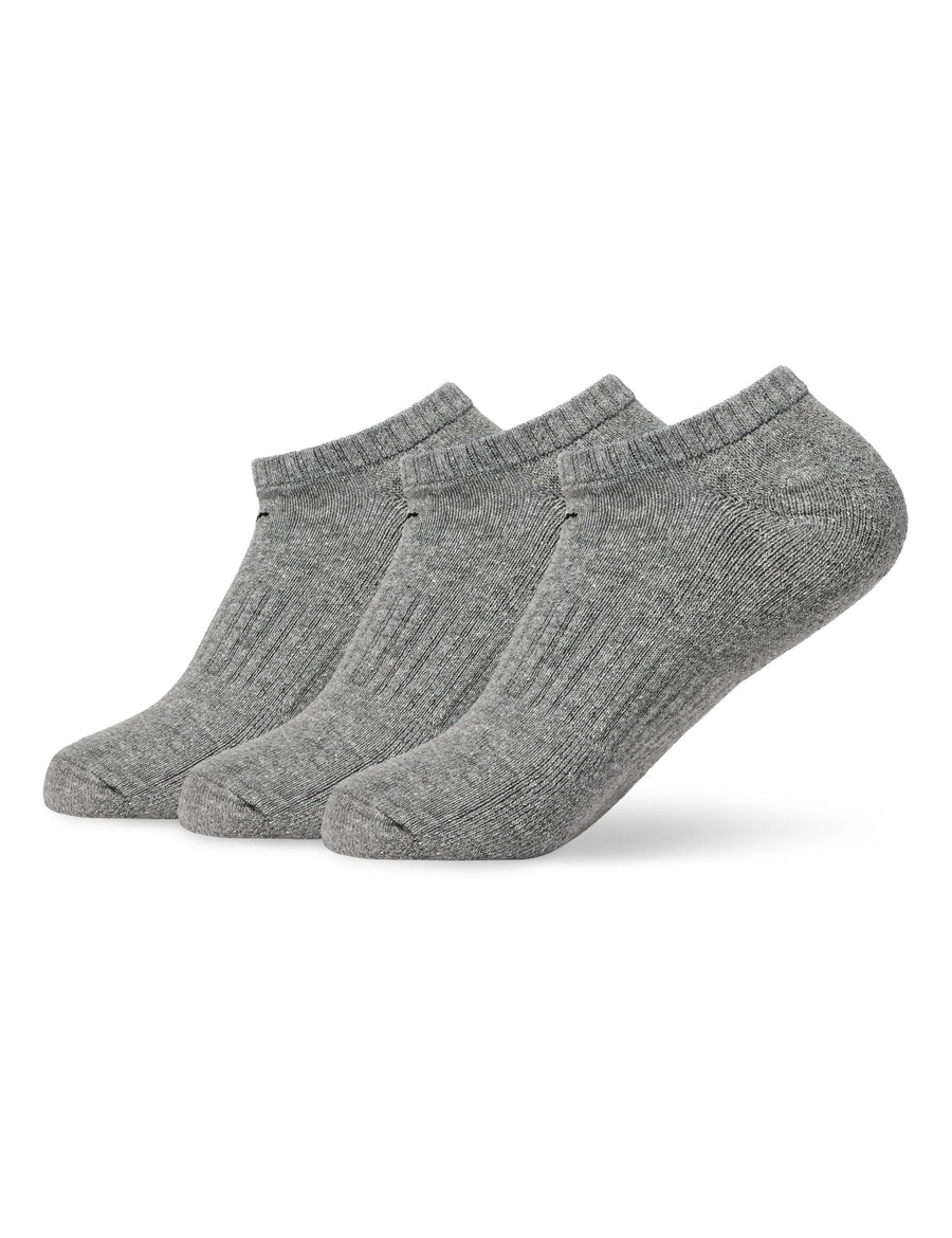 Nike Dri-FIT No-Show Cushioned Socks – Moisture-Wicking Low-Profile Training Socks (Carbon Heather/Black)