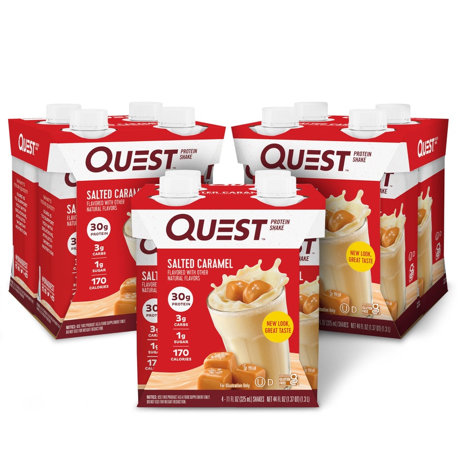 Quest Nutrition Salted Caramel Protein Shake – Ready to Drink High Protein Shake (30g Protein)